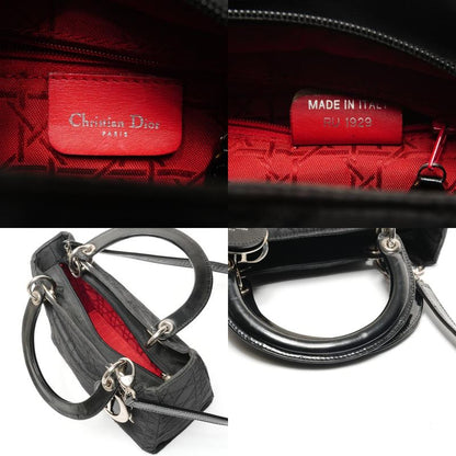 Dior Handbag Cannage Nylon 2-Way
