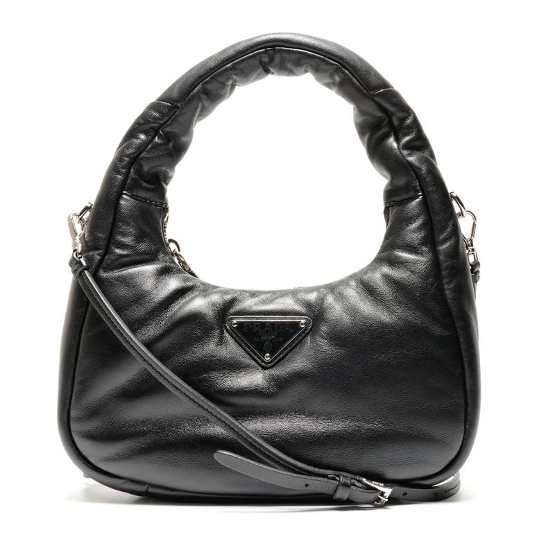 Prada Handbag Leather Soft Padded Nappa 2-Way