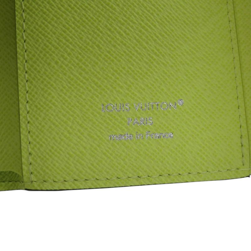 Louis Vuitton Monogram Victor Wallet Taigarama Taiga Fluorescent