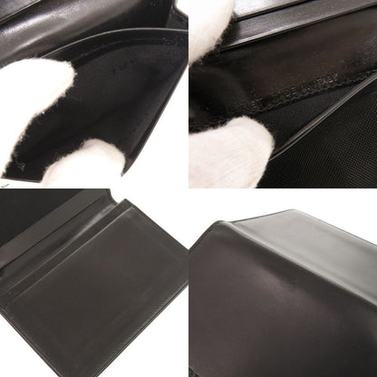 Bvlgari Leather Black Card Case Business Holder