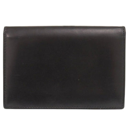 Bvlgari Leather Black Card Case Business Holder