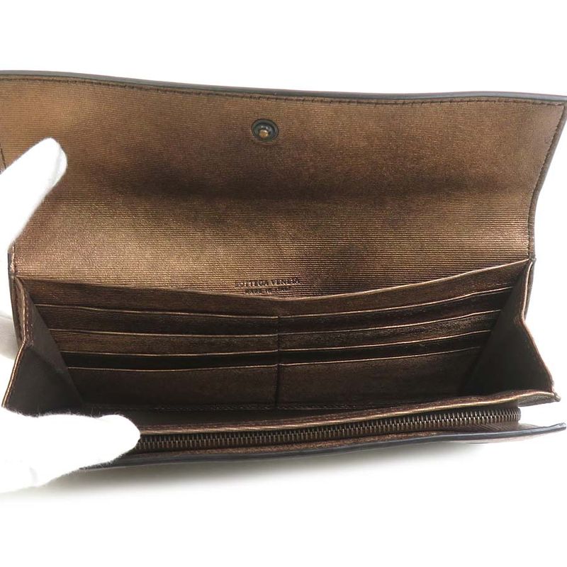 Bottega Veneta Long Wallet Intrecciato