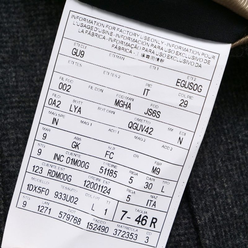Gucci Tailored Jacket Blue Leather Single