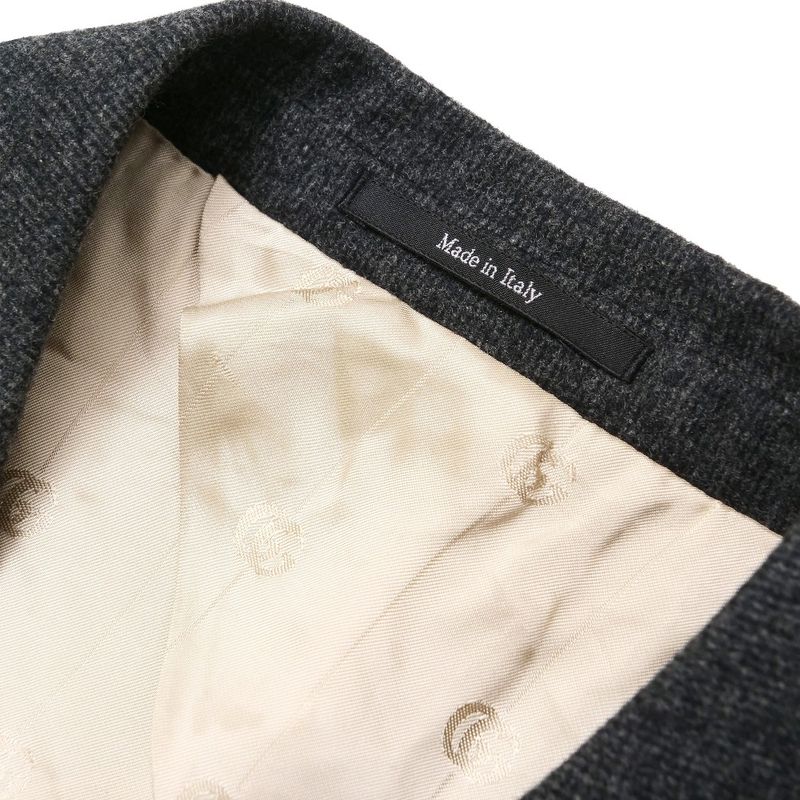 Gucci Tailored Jacket Blue Leather Single