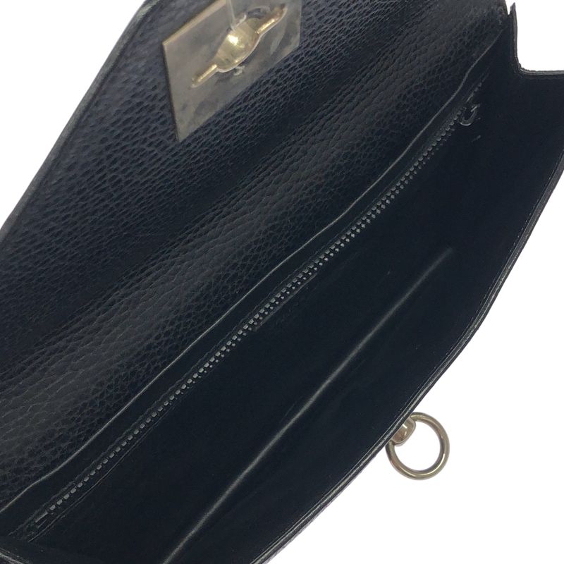 Celine Leather Clutch Black