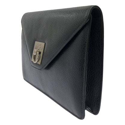 Celine Leather Clutch Black