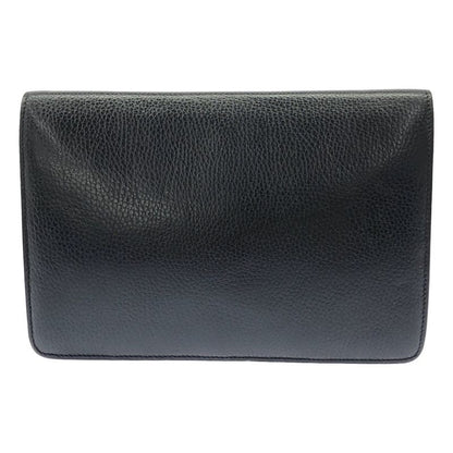 Celine Leather Clutch Black