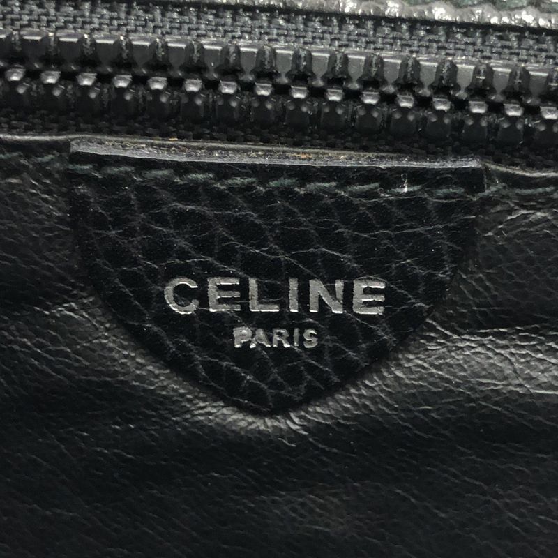 Celine Leather Clutch Black