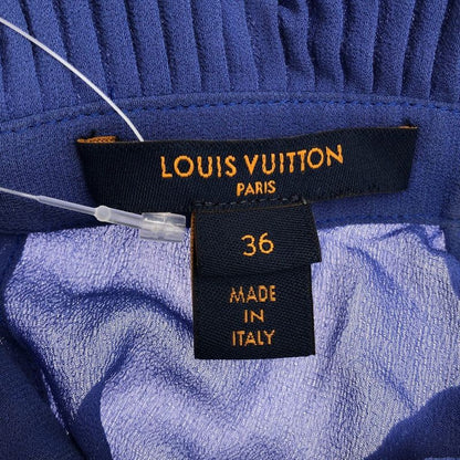 Louis Vuitton Silk Dress Blue 36