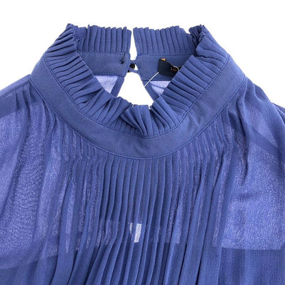 Louis Vuitton Silk Dress Blue 36