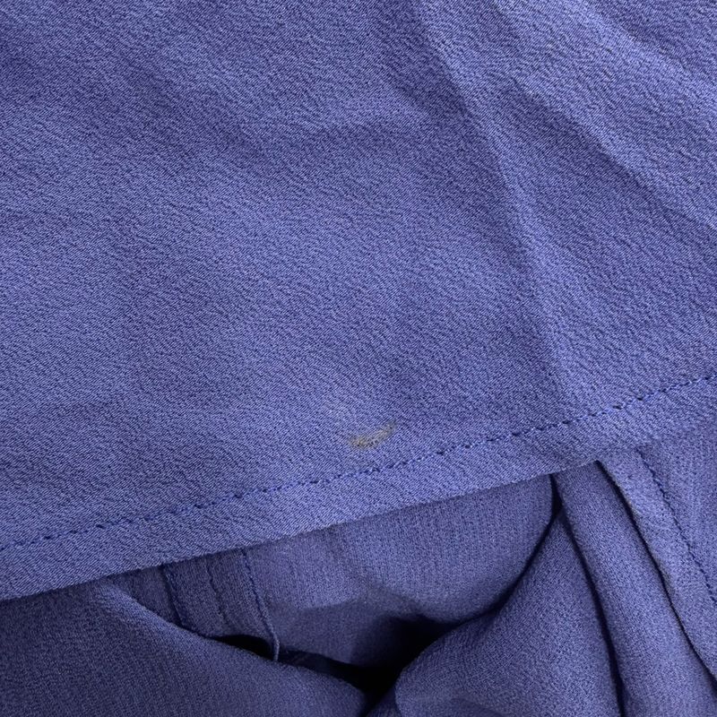 Louis Vuitton Silk Dress Blue 36