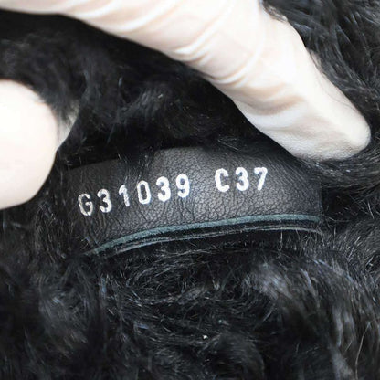 Chanel CC Logo Mouton Leather Long Boots Black 37