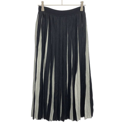 Gucci Pli Ts Knit Skirt Black Silver Xs