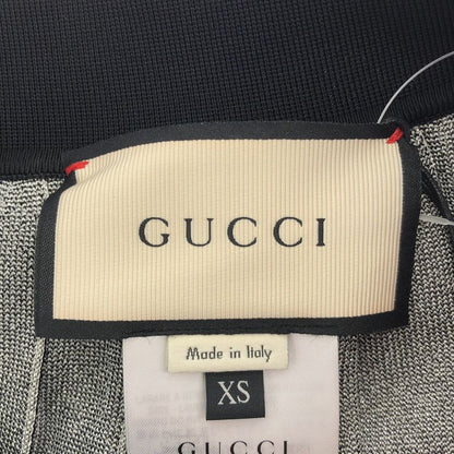 Gucci Pli Ts Knit Skirt Black Silver Xs