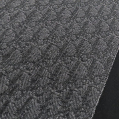 Dior Au Bree Double Face Muffler Gray Cashmere Wool Scarf