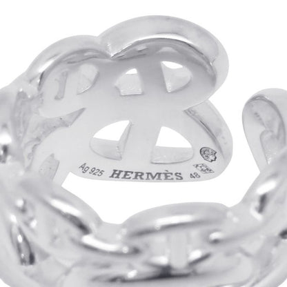 Hermes Ring Chaine D'ancre GM Enchainee Silver 48