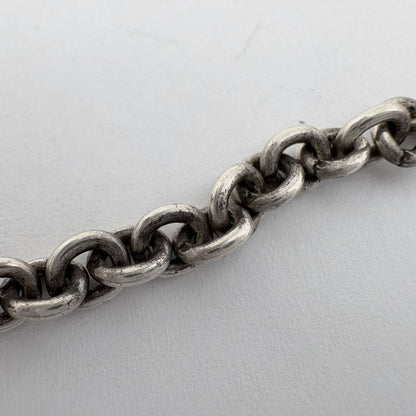 Gucci GG Logo Chain Necklace Interlocking Silver