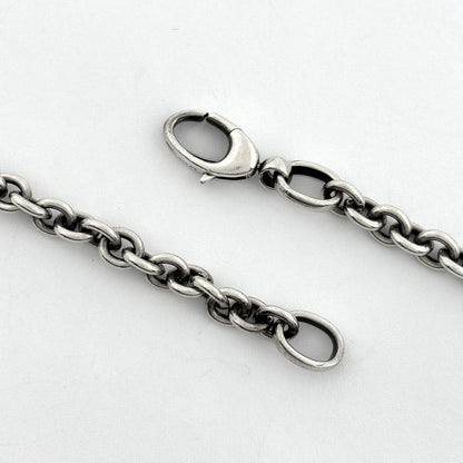 Gucci GG Logo Chain Necklace Interlocking Silver