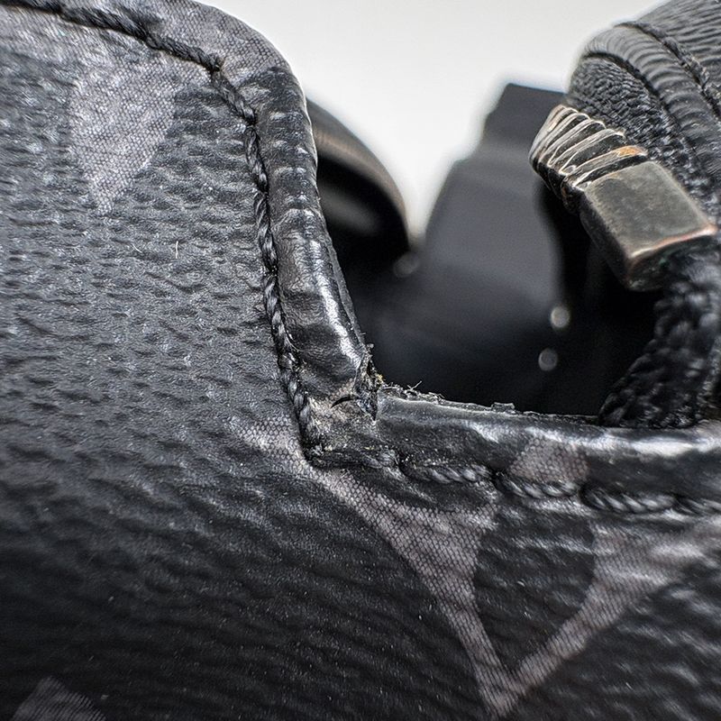 Louis Vuitton Dop Kit Pouch Travel Bag Second Damier Graphite Black
