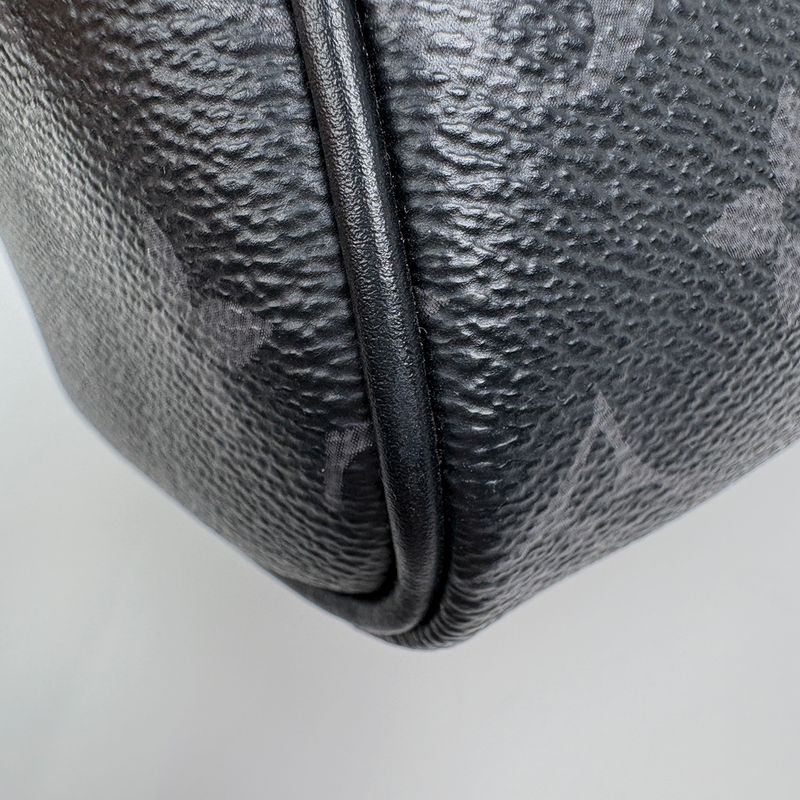 Louis Vuitton Dop Kit Pouch Travel Bag Second Damier Graphite Black