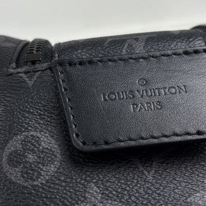 Louis Vuitton Dop Kit Pouch Travel Bag Second Damier Graphite Black