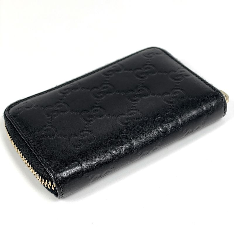 Gucci Guccissima Coin Purse Leather Black