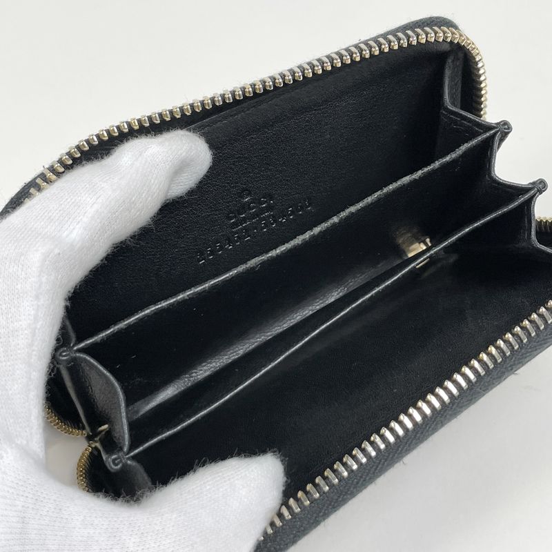 Gucci Guccissima Coin Purse Leather Black
