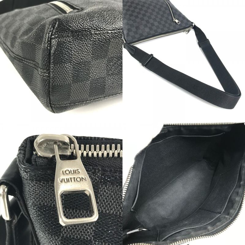 Louis Vuitton Shoulder Bag Mick PM Damier Graphite Canvas Black
