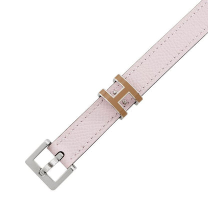 Hermes Belt Pop 15 Mobu Perlee Chai Silver Epsom 70 Mauve Pale Chai
