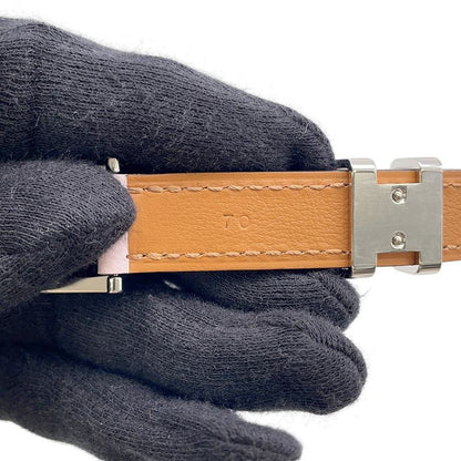 Hermes Belt Pop 15 Mobu Perlee Chai Silver Epsom 70 Mauve Pale Chai
