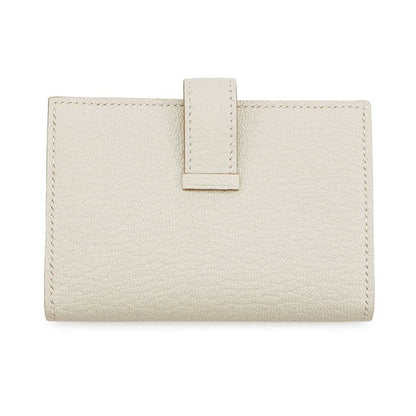 Hermes Card Case Bearn Mini Coin Purse Mushroom Gold Chevre Misor