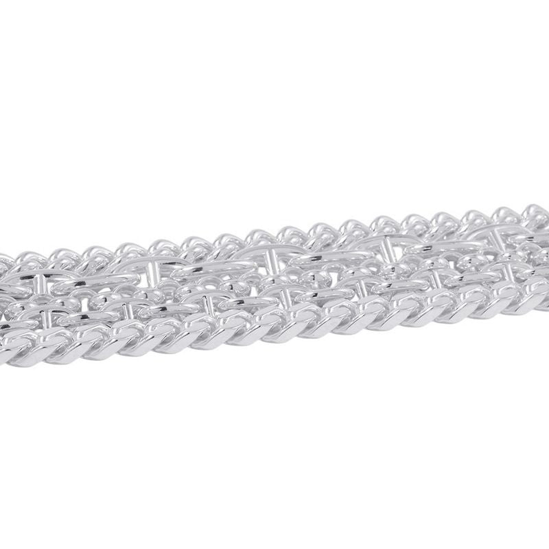 Hermes Bracelet Chaine D'ancre Multi Chain 17 Silver