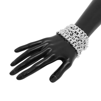 Hermes Bracelet Chaine D'ancre Multi Chain 17 Silver