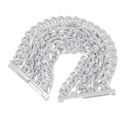 Hermes Bracelet Chaine D'ancre Multi Chain 17 Silver