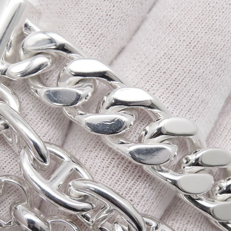 Hermes Bracelet Chaine D'ancre Multi Chain 17 Silver