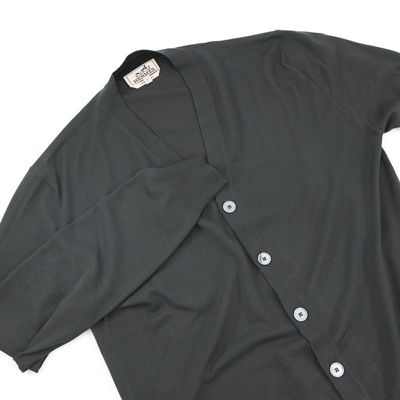 Hermes Cardigan Wool Gray