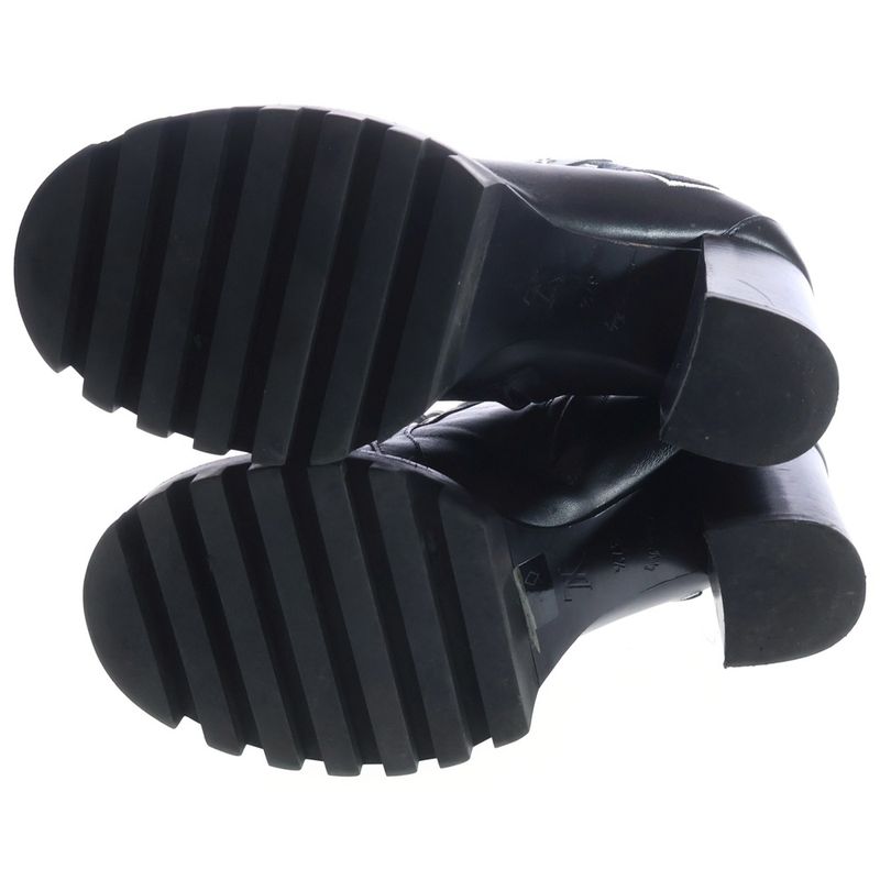 Louis Vuitton Star Trail Line Logo Ankle Heel Boots Black