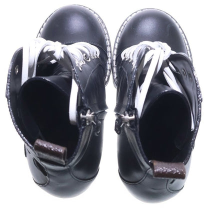 Louis Vuitton Star Trail Line Logo Ankle Heel Boots Black