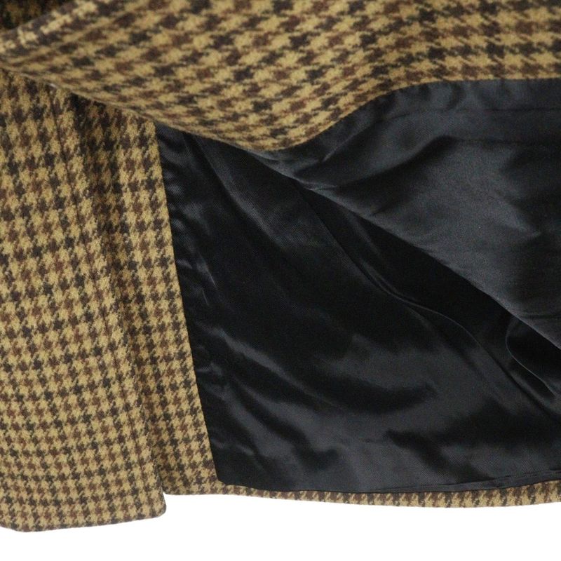 Celine Eddie Era Houndstooth Wool Chester Star Coat Brown