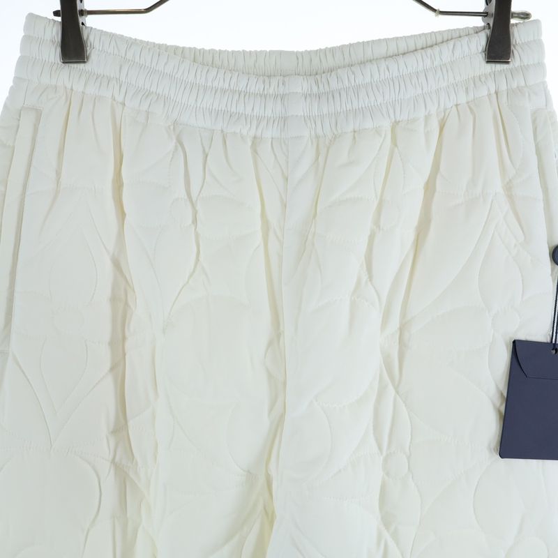 Louis Vuitton Monogram Flower Quilted Pants White Dh1