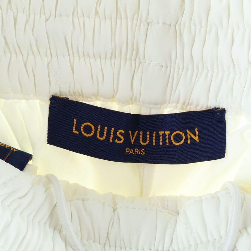 Louis Vuitton Monogram Flower Quilted Pants White Dh1