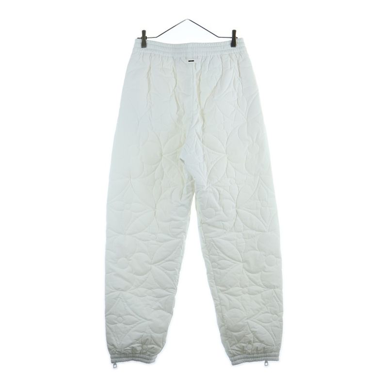 Louis Vuitton Monogram Flower Quilted Pants White Dh1