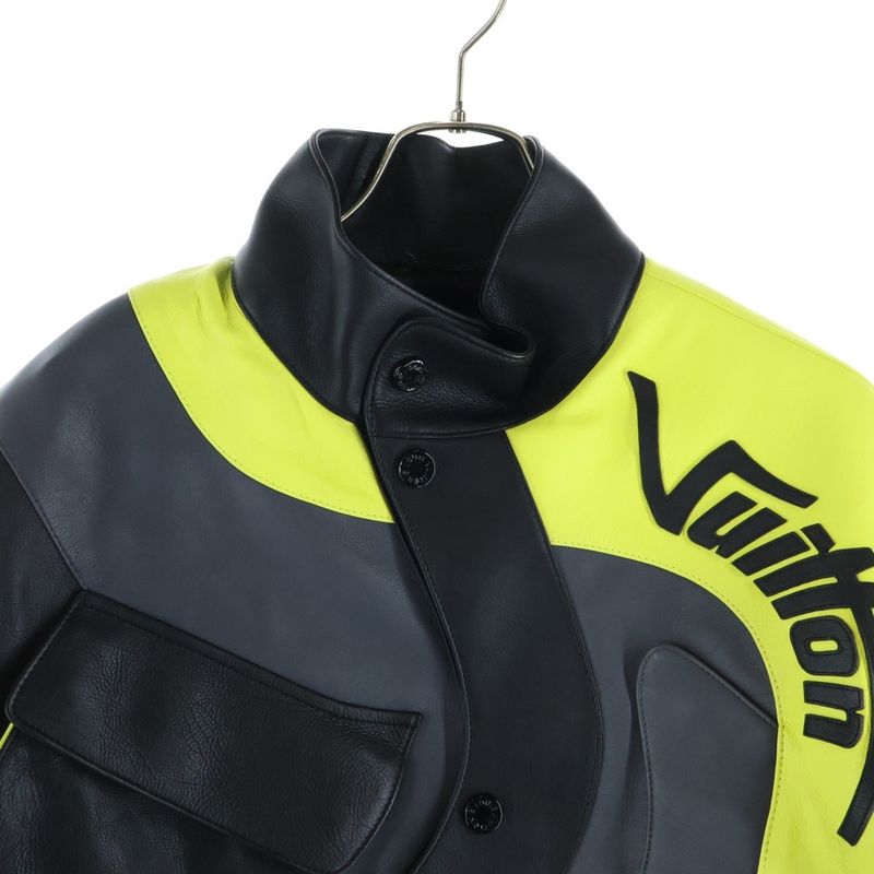 Louis Vuitton Disorted Motocycle Leather Jacket Motorcycle
