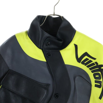 Louis Vuitton Disorted Motocycle Leather Jacket Motorcycle