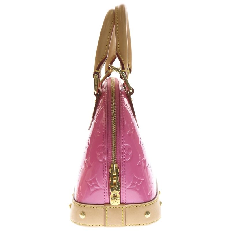 Louis Vuitton Vernis Alma BB Neon Pink 2-Way Shoulder Bag X