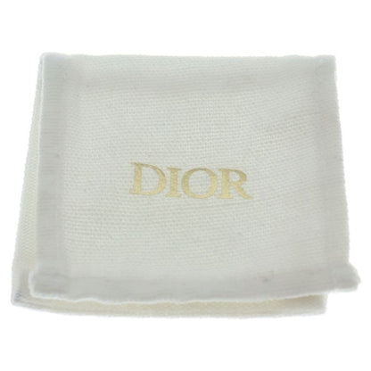 Dior Ribbon Pearl Earrings Rhinestone Gold