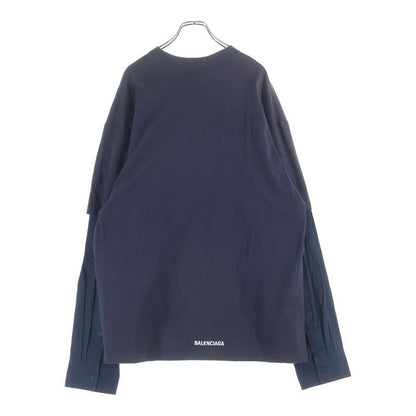 Balenciaga Shirt Layered Oversize Long Sleeve T-Shirt Cut