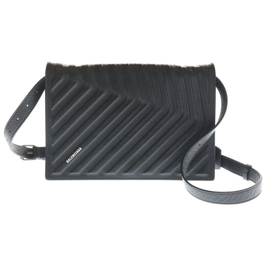 Balenciaga Car Flap Shoulder Bag Black