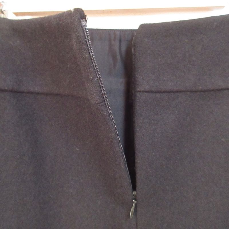 Chanel Logo Plate Miniskirt 38 Black