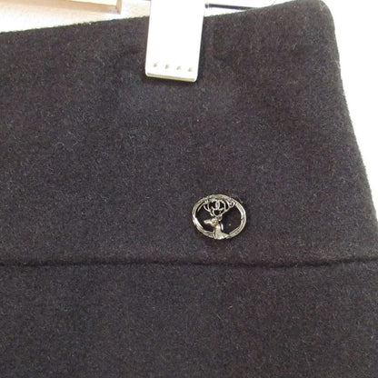 Chanel Logo Plate Miniskirt 38 Black